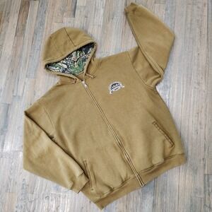 Cabela's 50th Anniversary zip up hoodie with Camouflage hood